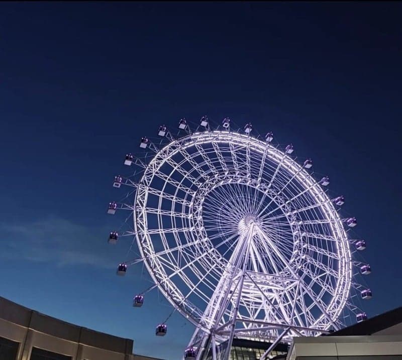 العجلة الدوارة (ارتفاع ~140 م)